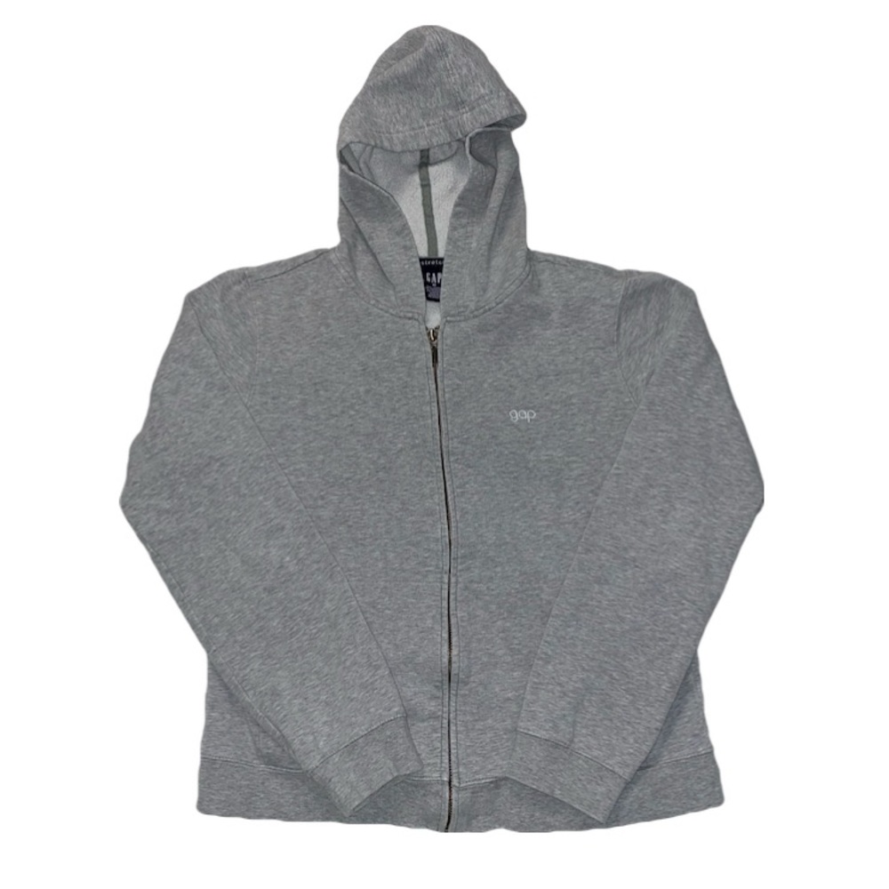 Cute Early 2000s Gray Zip Up GAP Hoodie ☕️